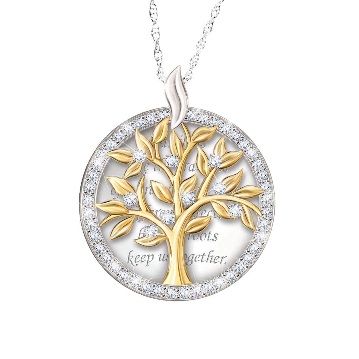 'Our Family Tree' Crystal Pendant