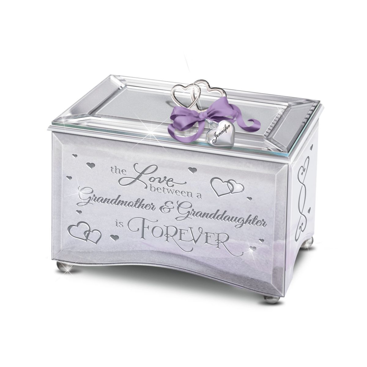 'The Love Between A Grandmother And Granddaughter' Personalised Music Box