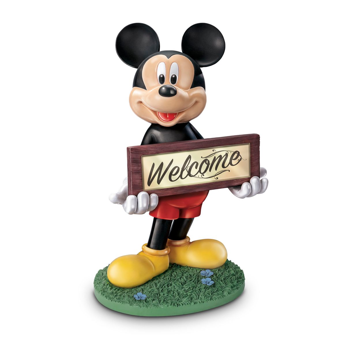 Disney Mickey Mouse Solar-Lit Outdoor Welcome Sign