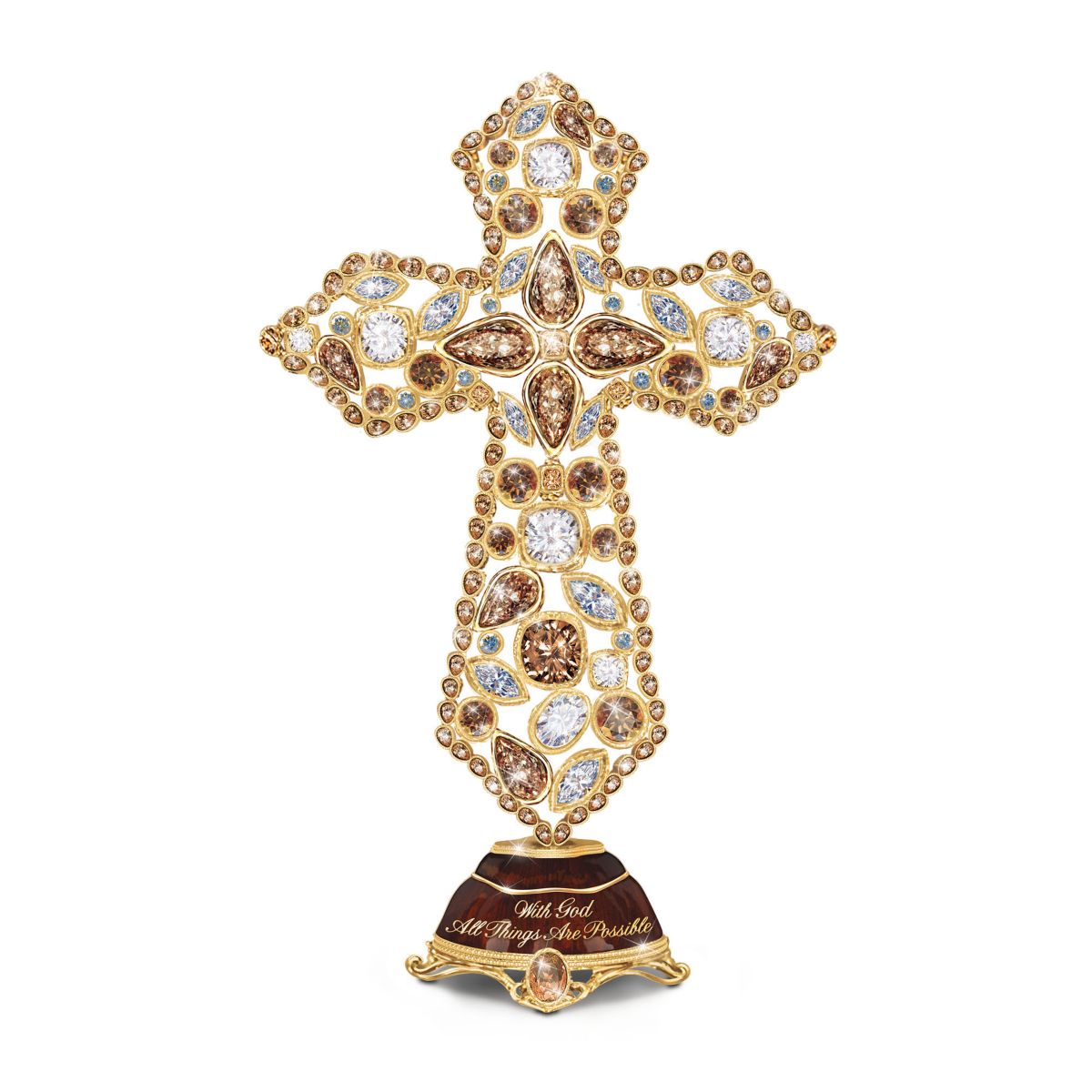 'Faith' Musical Mosaic Cross