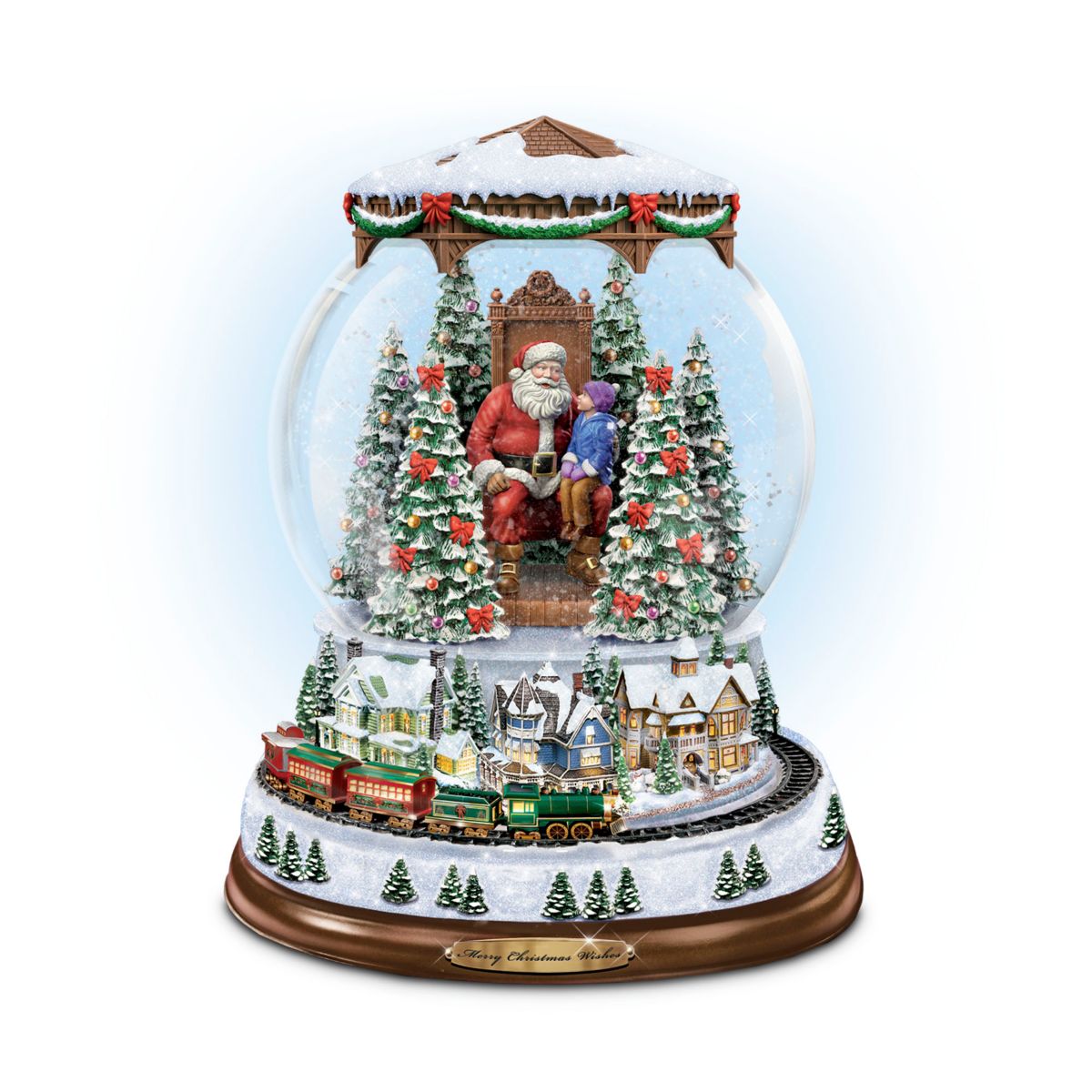 Thomas Kinkade 'A Visit With Santa' Snowglobe
