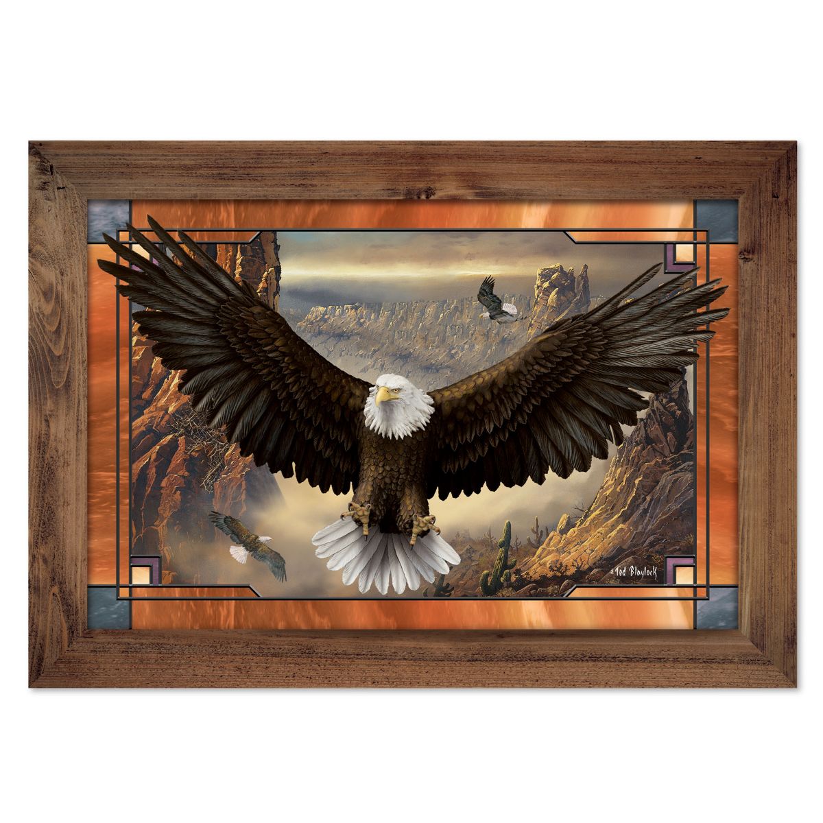 Ted Blaylock 'Wings Of Power' Illuminated Eagle Wall Décor