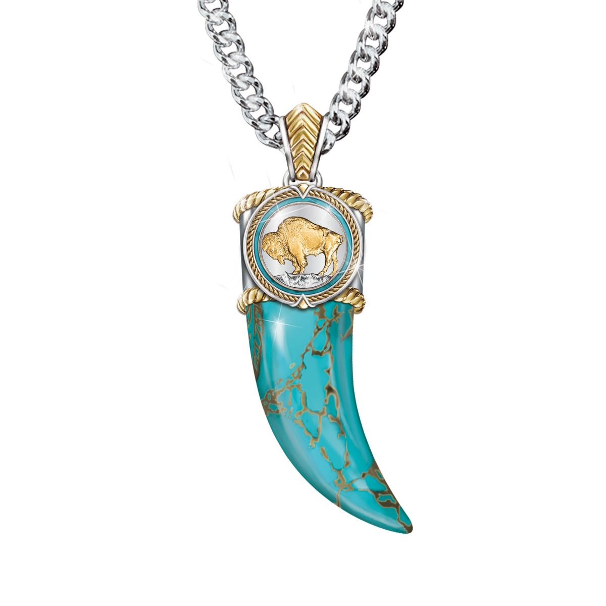 "Spirit Of The West"Turquoise Pendant Necklace