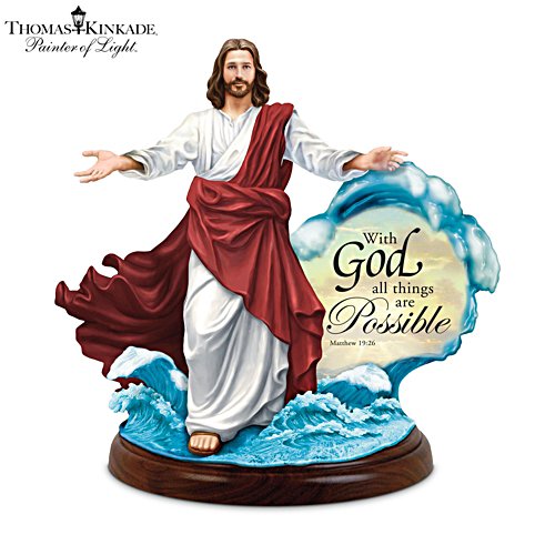 Jezus loopt over het water – tafelsculptuur