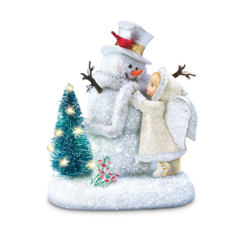 Christmas Snowman Angel Snow Dona Gelsinger Art Figurine 'An Angel's