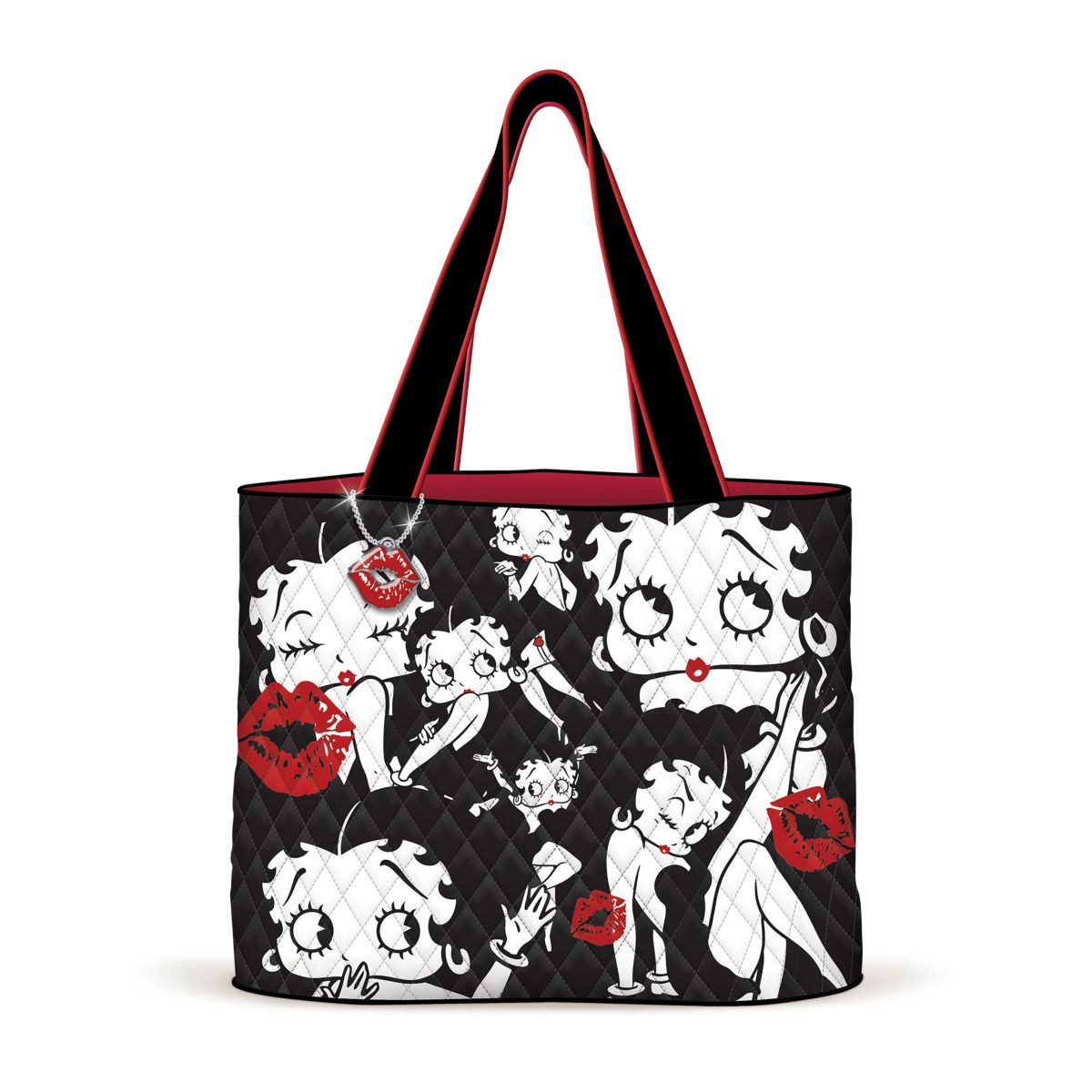 Betty Boop 'Sassy Style' Quilted Fabric Tote Bag
