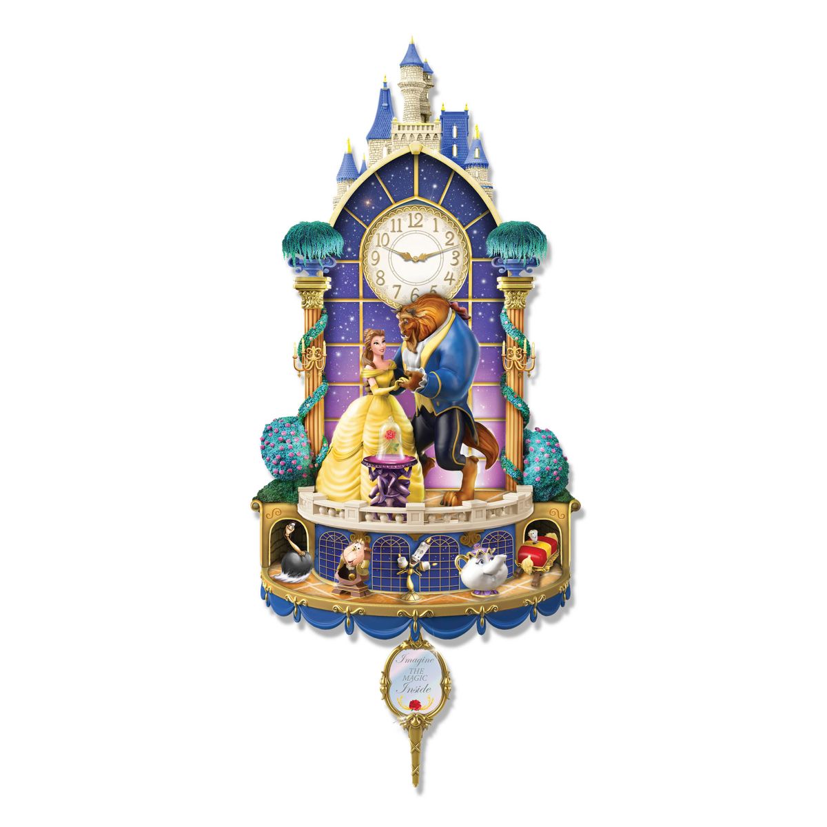 Disney Beauty And The Beast 'Happily Ever After' Wall Clock