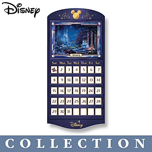 Officially Licensed Disney Thomas Kinkade Stained Glass Calendar