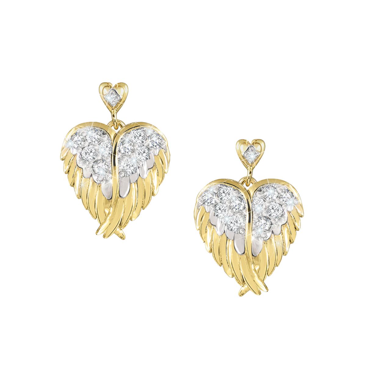 ‘Guardian Angel Embrace’ Diamond Earrings
