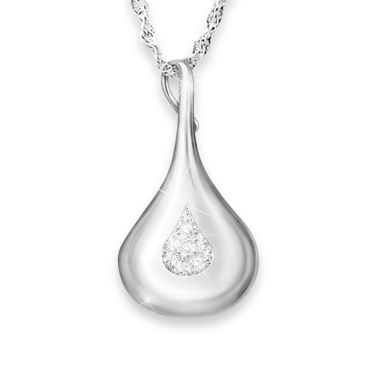 'Missing You' Diamond Ladies' Pendant