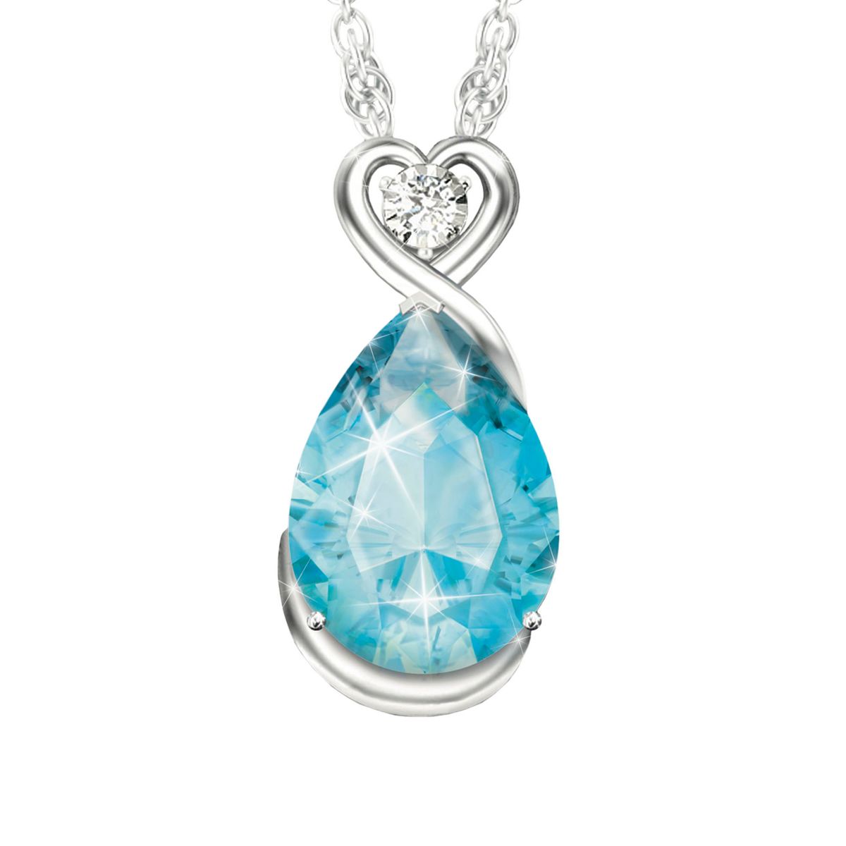 'Words Of Comfort' Topaz & Diamond Pendant
