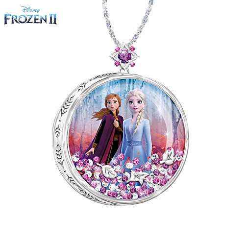 Disney FROZEN 2 Floating Crystal Pendant Necklace