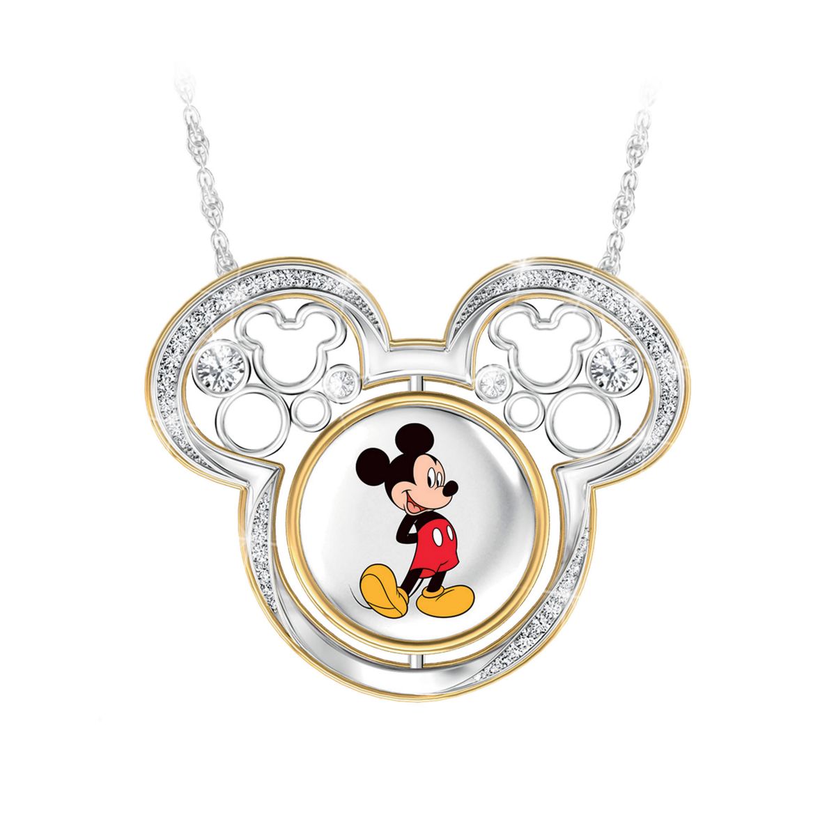 Disney Mickey Mouse 'Turn Through Time' Ladies' Pendant