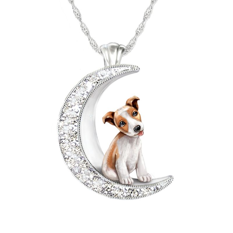 Mein treuer Jack Russell – Silberplattierter Hunde-Anhänger