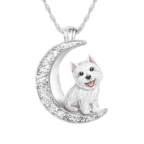 'I Love My Westie To The Moon And Back' Ladies' Pendant