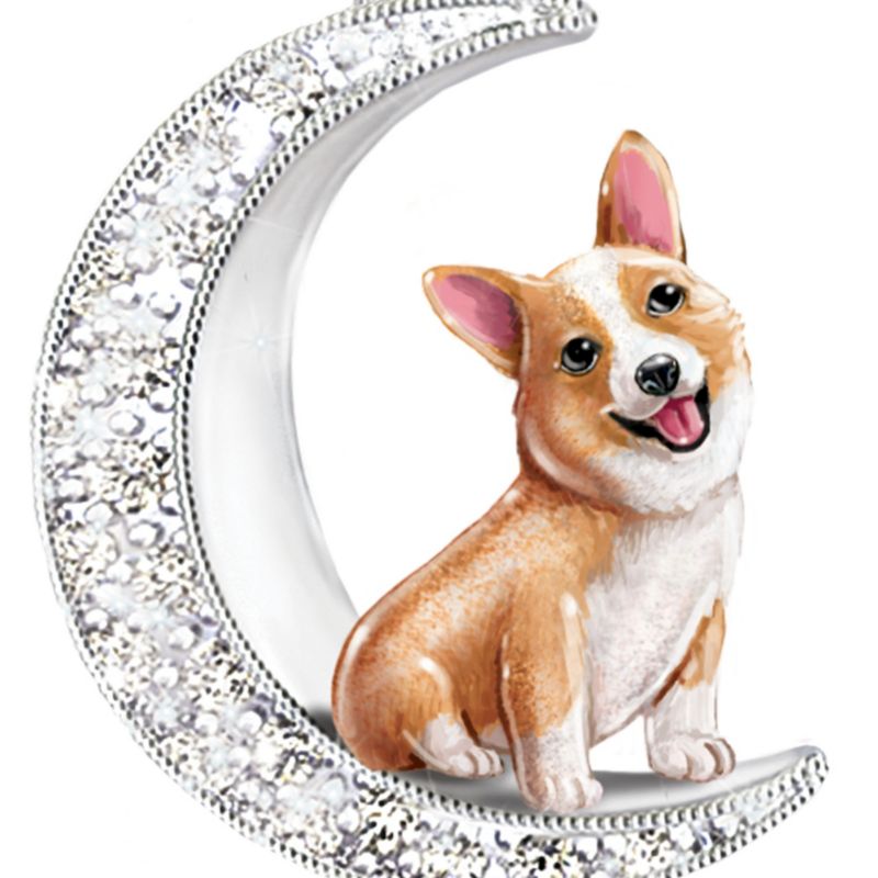 Stylysh CORGI PUPPY DOG Photo Charm For 9mm Italian Link Bracelets - Stainless Steel Charms For Jewelry Making - View #3