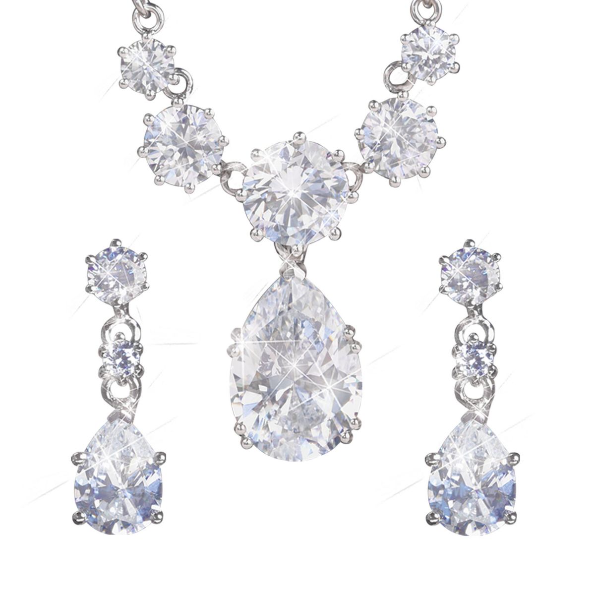 Queen Elizabeth II 'Royal Coronation' Necklace & Earrings Set