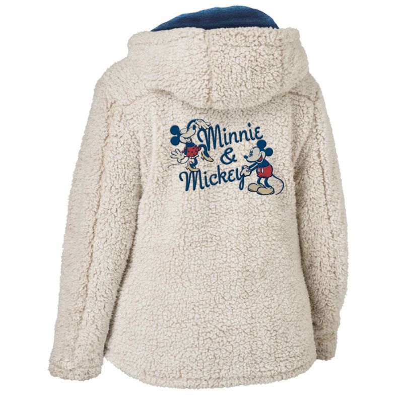 Licensed Disney Mickey Mouse Minnie Mouse Sherpa Cream Lightweight