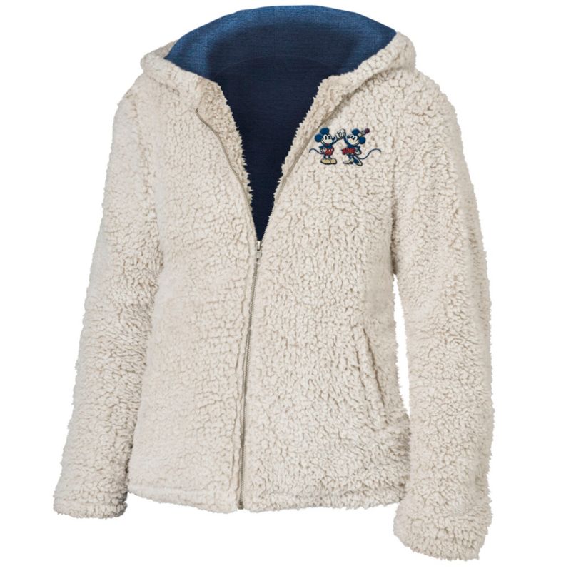 Licensed Disney Mickey Mouse Minnie Mouse Sherpa Cream Lightweight