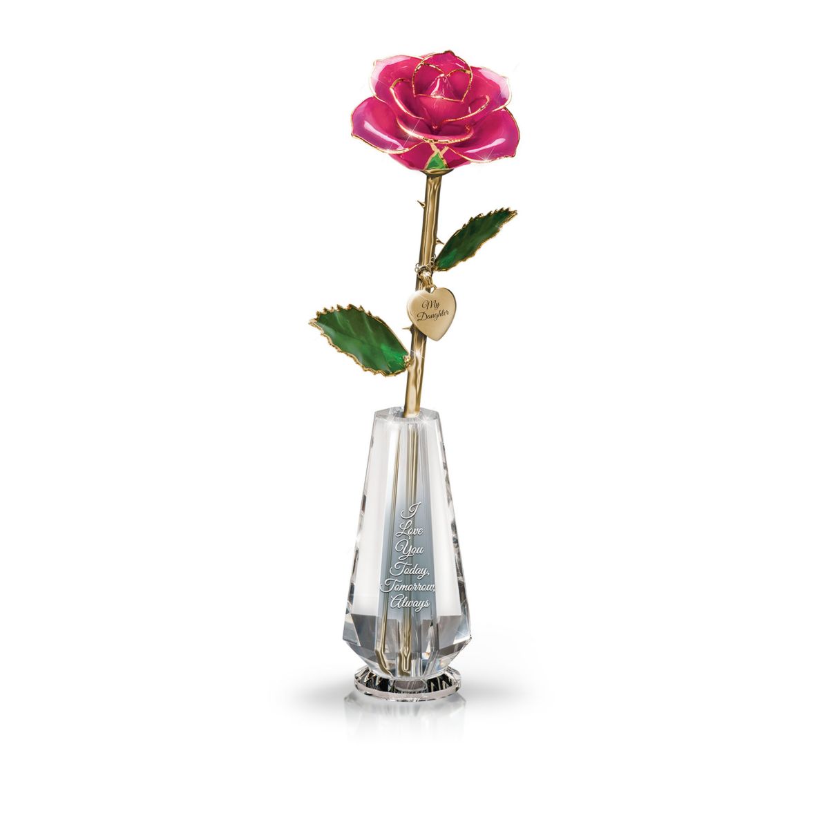 'My Precious Daughter' Personalised Real Rose Centrepiece