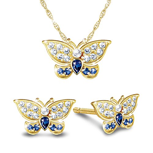 'Regal Beauty' Pendant Necklace And Earrings Set