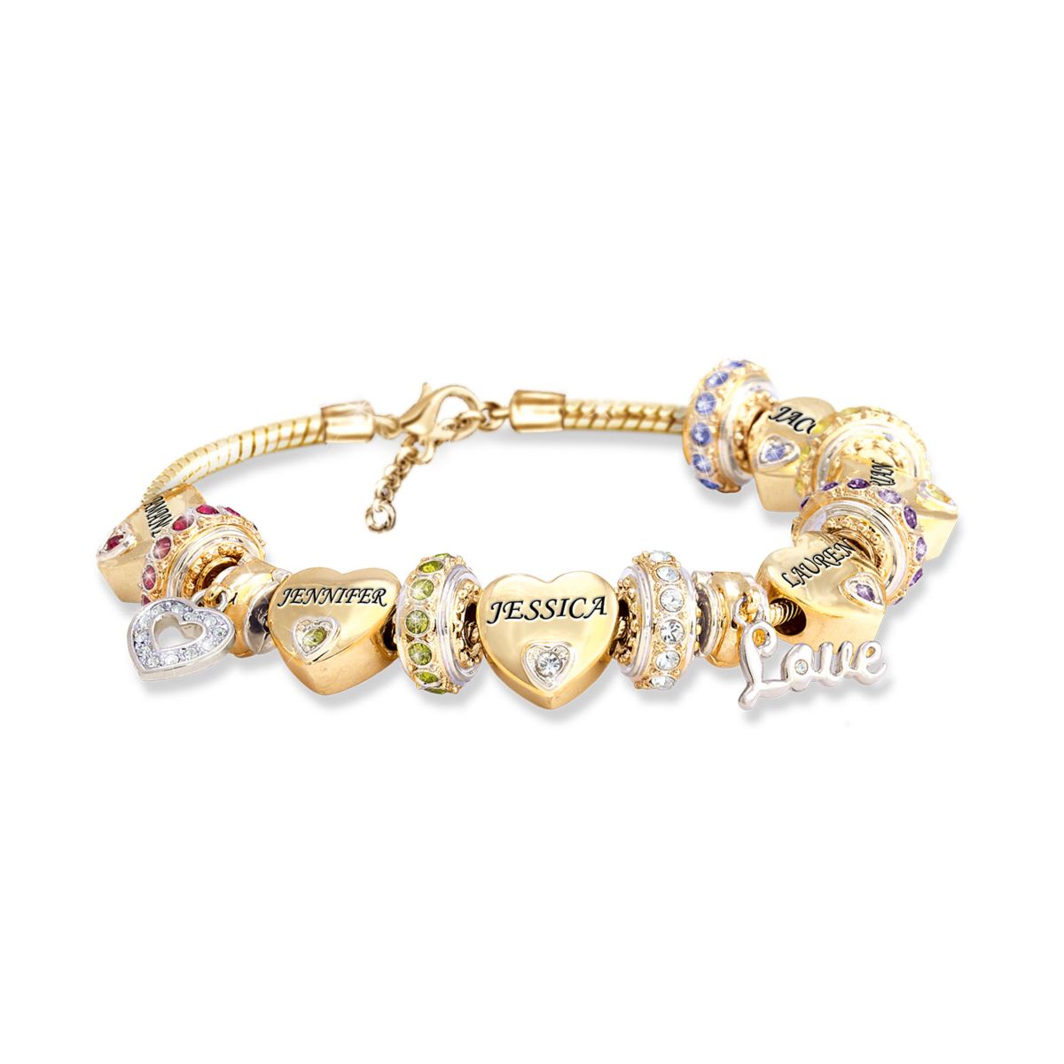 'Forever In A Mother's Heart' Personalised Bracelet