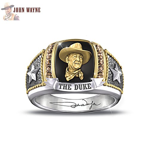John Wayne 'The Legend' Bourbon Quartz Men's Ring