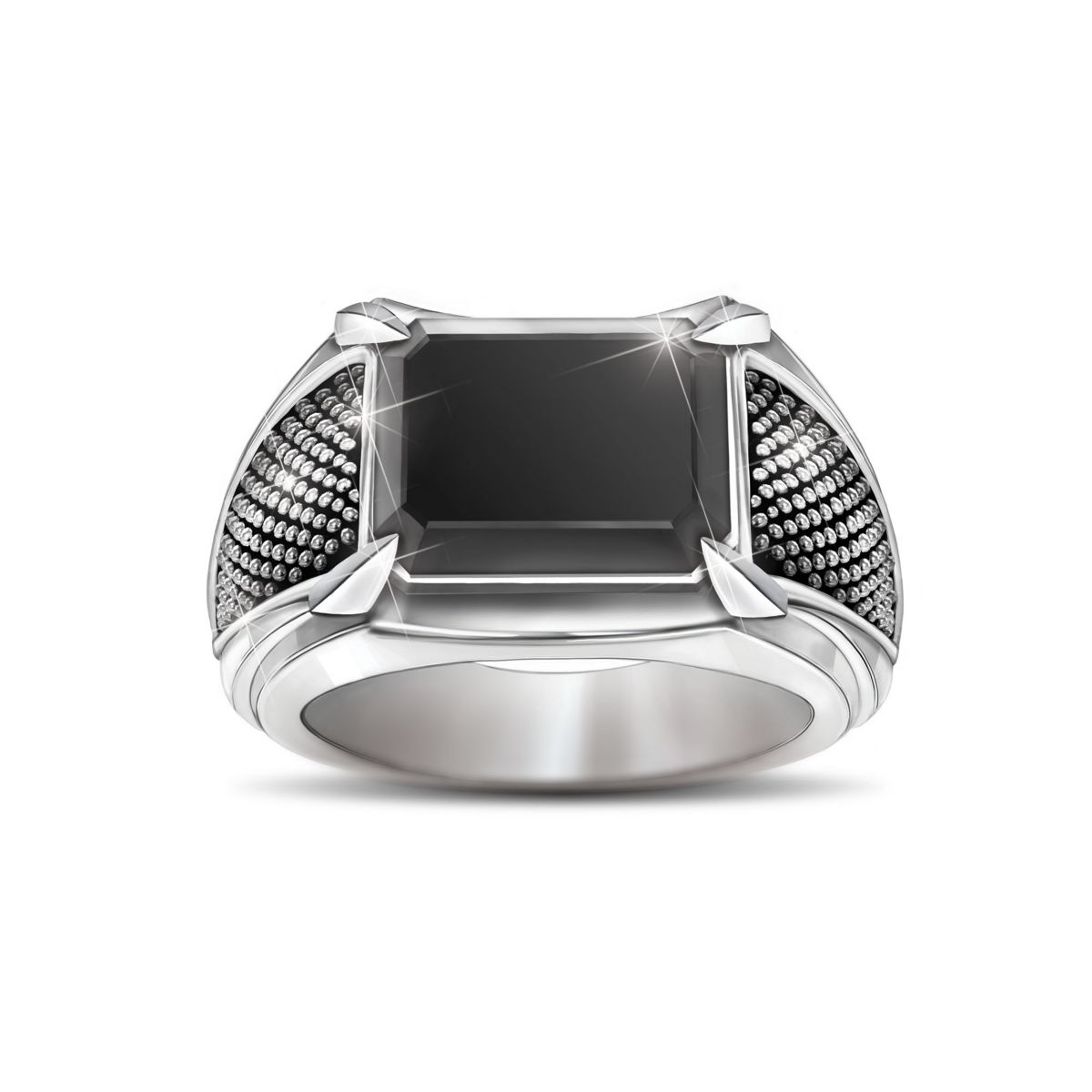 'Reign Of Power' Black Onyx Men's Ring
