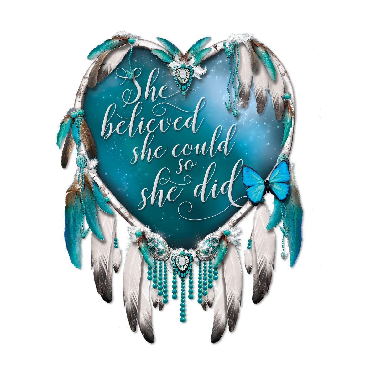 'She Believed She Could So She Did' Wall Décor