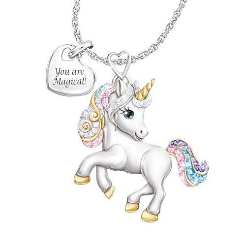 'You Are Magical' Ladies' Unicorn Pendant