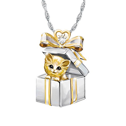 'Gift Of Love' Ladies' Cat Pendant