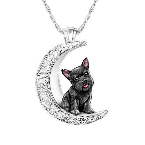 'I Love My Scottie To The Moon And Back' Ladies' Pendant