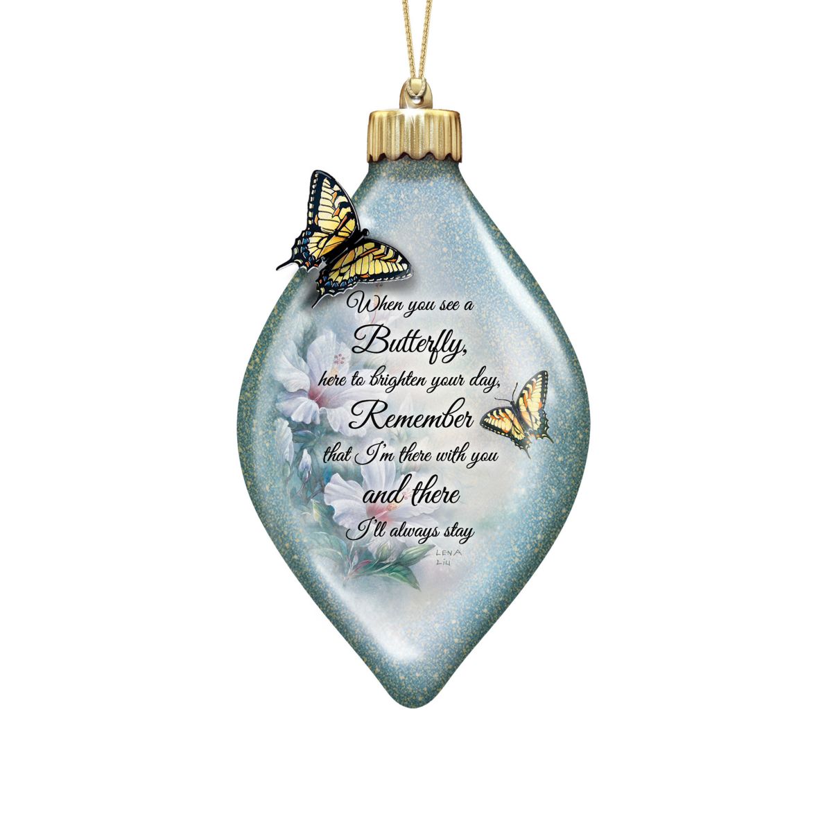 Lena Liu ‘Always Remember’ Illuminating Heirloom Glass Ornament