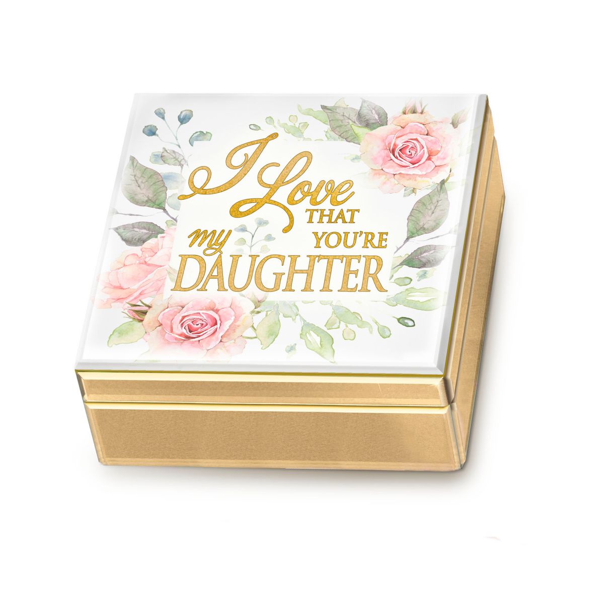 'I Love That You're My Daughter' Mirrored Music Box