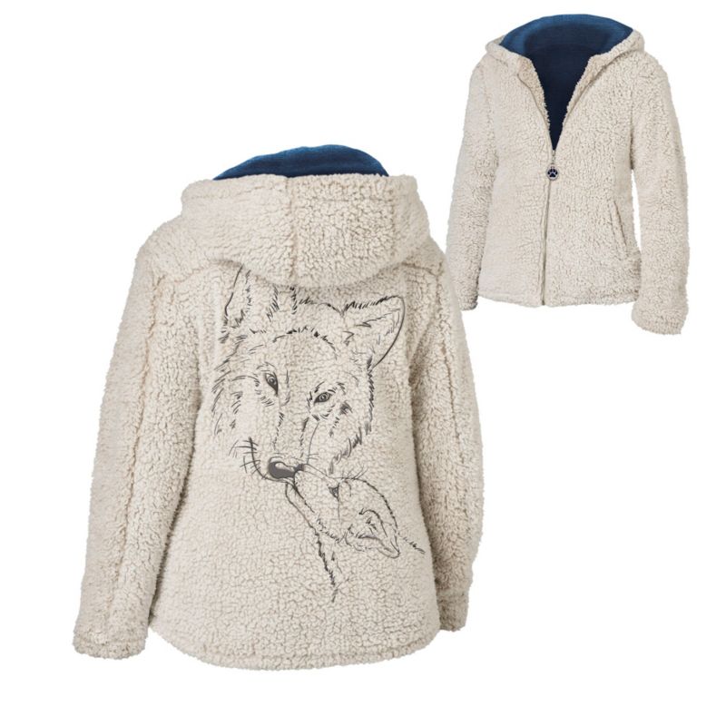 'Warmth Of The Wild' Wolf Sherpa Jacket