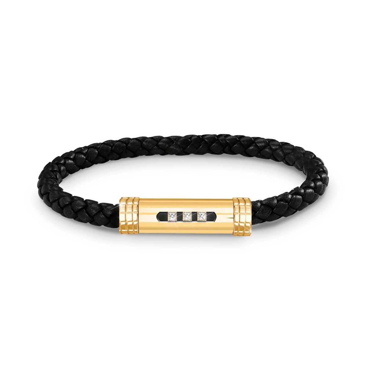 Three Diamond Men's Bracelet