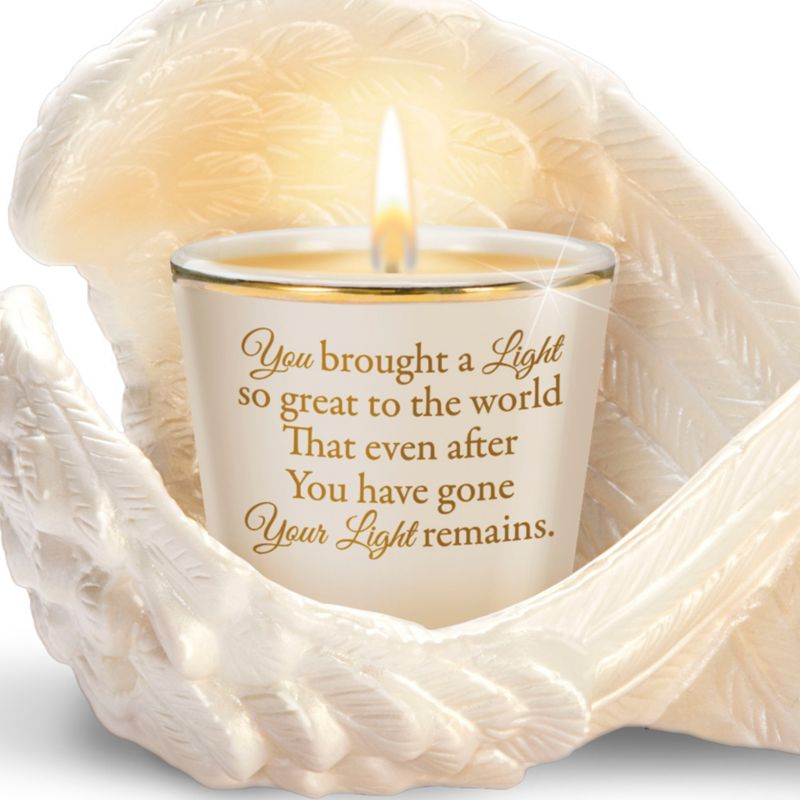 Light A Candle In Memory Quotes Your Light Remains' Candle Holder