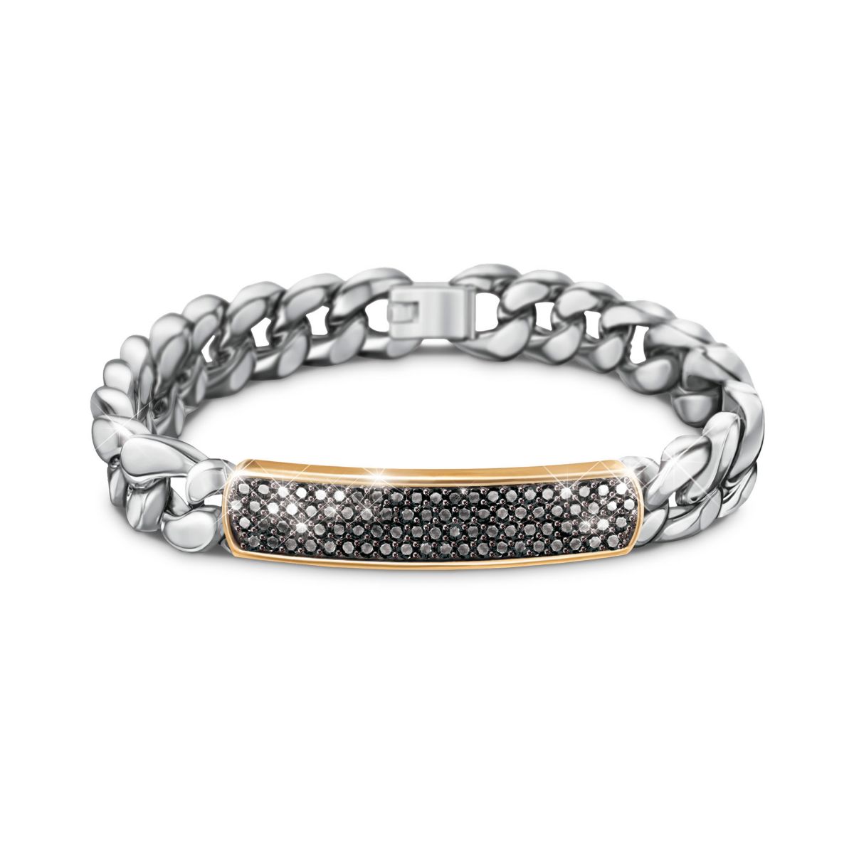 'Million Dollar Man' Black Sapphire Men's Bracelet