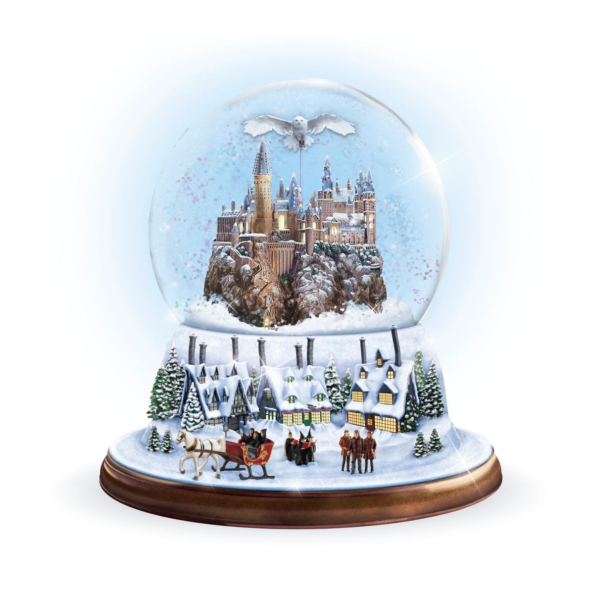 'I'd Rather Stay At HOGWARTS This Christmas' Glitter Globe