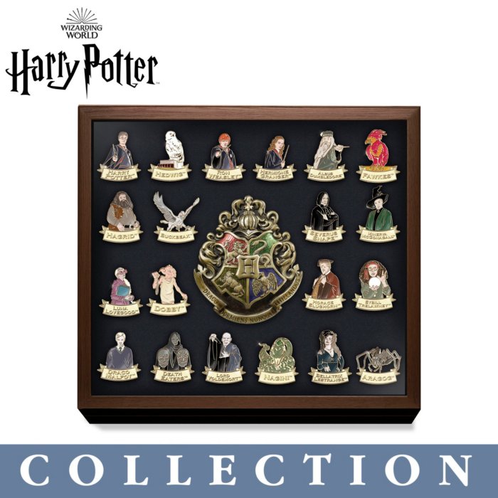 Harry Potter Button Badges Pack Set of 4 Collector Official "NEW" SEALED 