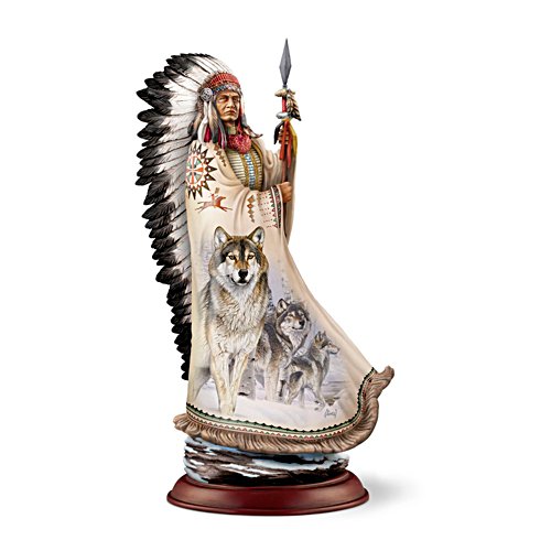 Häuptling Stolzer Wolf – Indianerskulptur