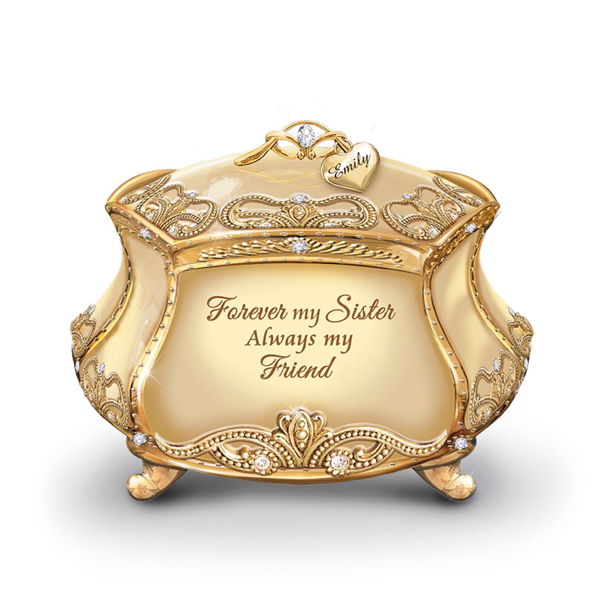 'Forever My Sister' Personalised Music Box