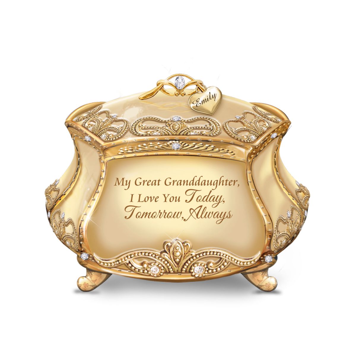 'My Dearest Great-Granddaughter' Personalised Music Box