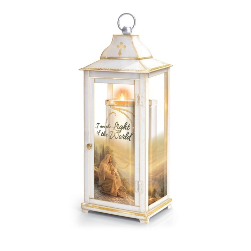 'I Am The Light Of The World' LED Illuminated Lantern