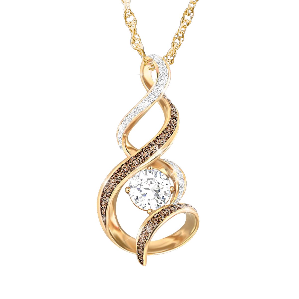 'The Perfect Blend' Topaz & Diamond Ladies' Pendant