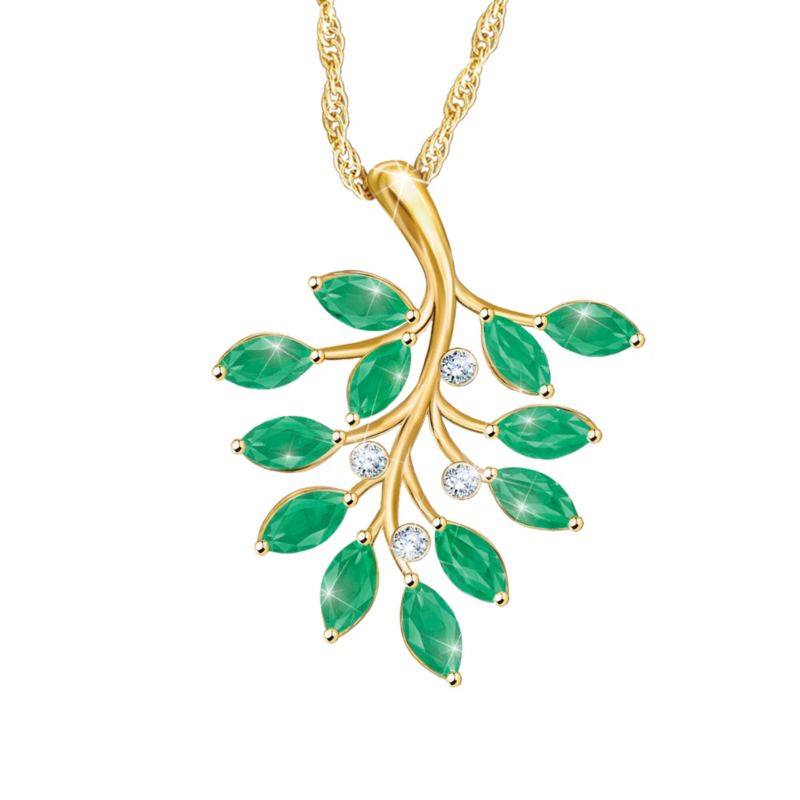 'Enchanted Beauty' Emerald & Diamond Pendant