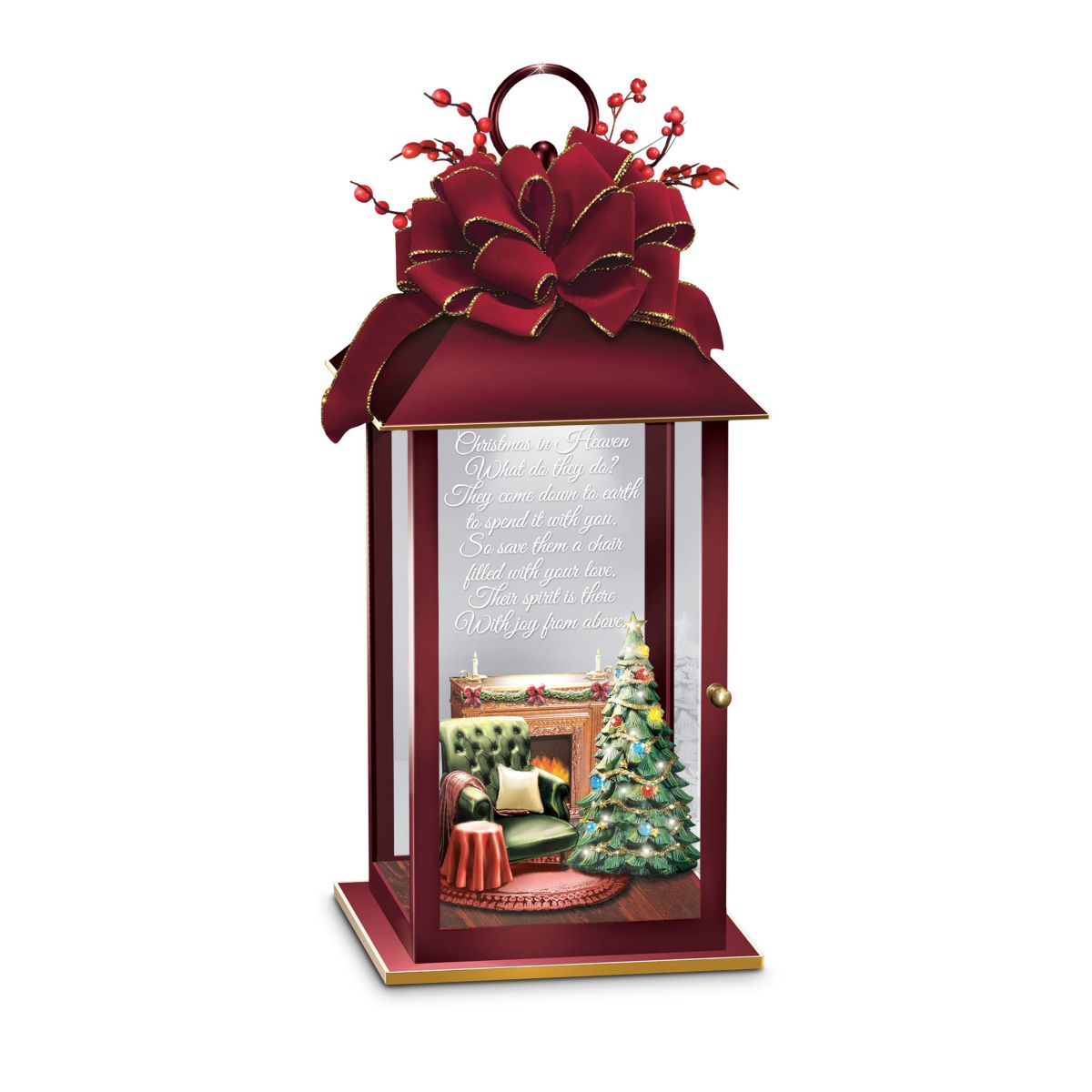 'Christmas In Heaven' Illuminated Remembrance Lantern