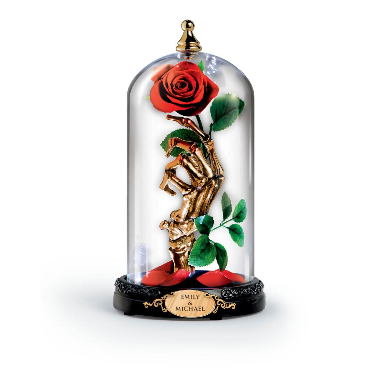 ‘Till Death Do Us Part’ Illuminated Personalised Rose Jar