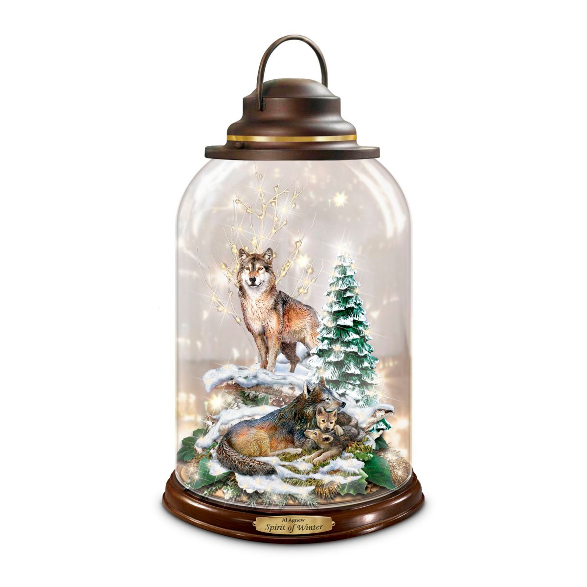 Al Agnew ‘Spirit Of Winter’ Illuminated Glass Lantern