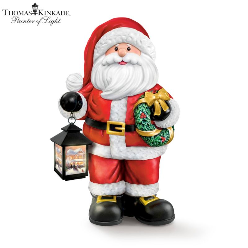 Thomas Kinkade 'Merry Christmas' Santa Greeter Sculpture